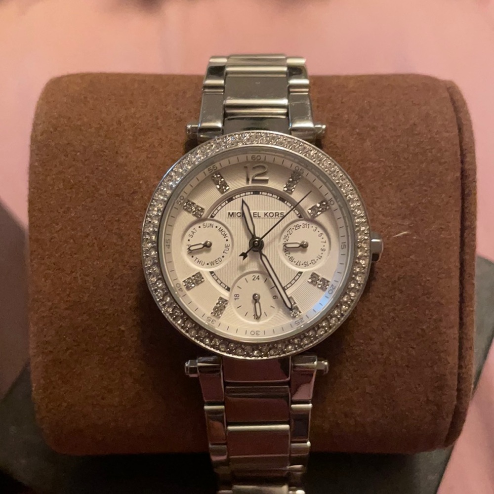Gently used Micheal Kors Silver Watch